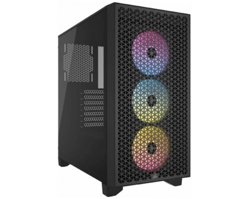 CAJA ATX SEMITORRE CORSAIR 3000D ARGB AIRFLOW CRISTAL