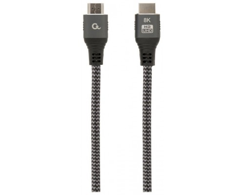 CABLE TRENZADO HDMI 2.1 8K 60HZ GEMBIRD SELECT PLUS SERIES CON ETHERNET 2M NEGRO