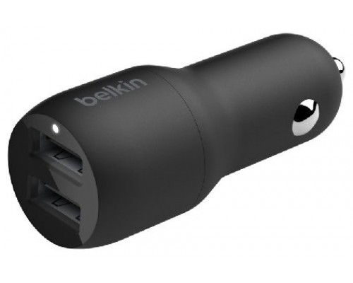 CARGADOR DE COCHE BELKIN CCB001BTBK DOBLE USB-A 24W