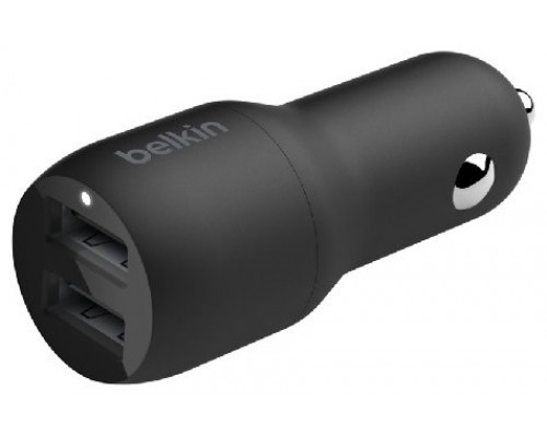 CARGADOR DE COCHE BELKIN CCB001BTBK  DOBLE USB-A  24W