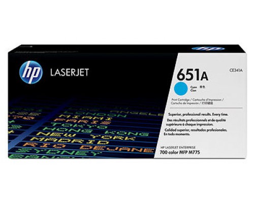 HP LaserJet Interprise 700MFP/M775 Toner Cian 651A