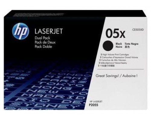 HP Laserjet P2055D/2055DN Toner Negro 6.000 Paginas Pack-2