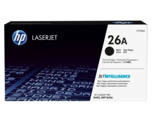 Cartucho de toner original HP LaserJet 26A negro