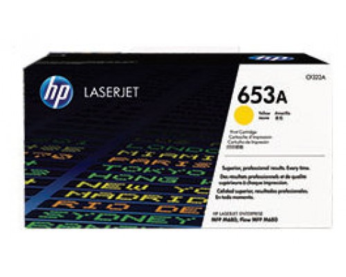 HP LaserJet Enterprise Flow MFP M680f 653A Toner Amarillo