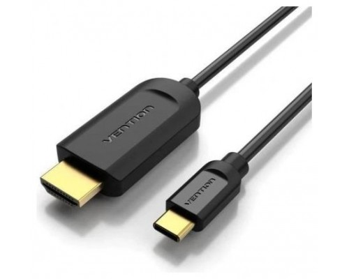 CONVERSOR 1.4 USB-C/M A HDMI/M 4K 3 M NEGRO VENTION (Espera 4 dias)