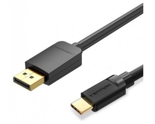 CONVERSOR USB-C/M A DISPLAYPORT/M 2 M NEGRO VENTION (Espera 4 dias)