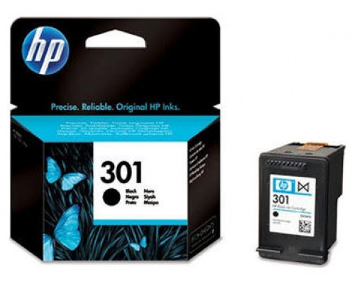 Cartucho de tinta original HP 301 negro