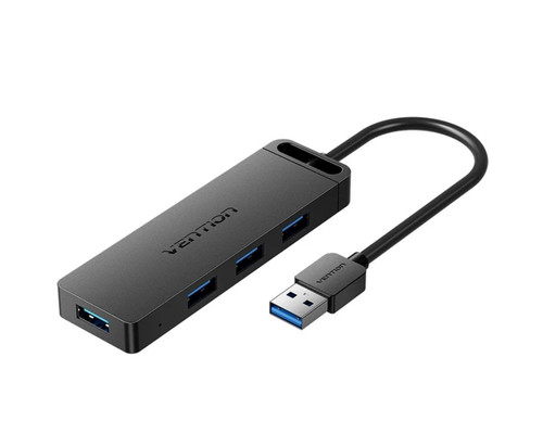 HUB 4 PUERTOS USB 3.0 4xUSB 1xUSB-C PD NEGRO VENTION (Espera 4 dias)-SX4 HUB 4 PUERTOS USB 3.0 4xUSB 1xUSB-C PD NEGRO VENTION (Espera 4 dias)