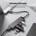 HUB 4 PUERTOS USB 3.0 4xUSB 1xUSB-C PD NEGRO VENTION (Espera 4 dias)-SX4 HUB 4 PUERTOS USB 3.0 4xUSB 1xUSB-C PD NEGRO VENTION (Espera 4 dias)