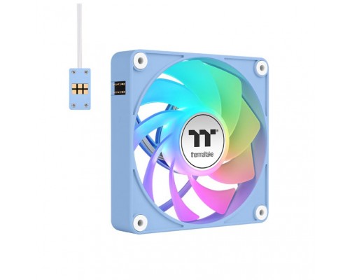 VENTILADOR INV MAGNETICO CAJA THERMALTAKE CT120 EX ARGB 3XVENT AZUL HYDRANGEA