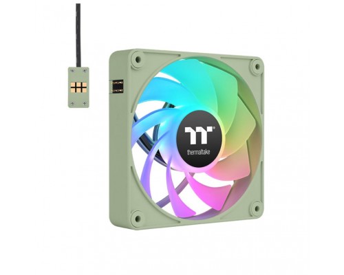 VENTILADOR INV MAGNETICO CAJA THERMALTAKE CT120 EX ARGB 3XVENT VERDE MATCHA