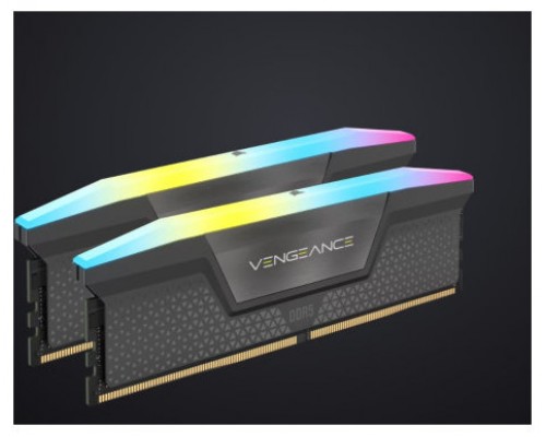 MEMORIA CORSAIR DDR5 32GB 2X16GB PC6000 VENGEANCE RGB CMG32GX5M2E6000Z36 (Espera 4 dias)