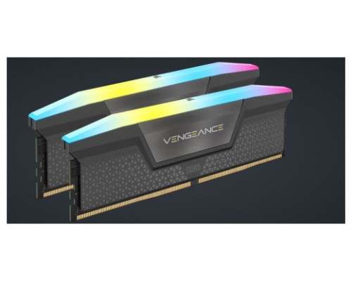 MEMORIA CORSAIR DDR5 64GB 2X32GB PC6000 VENGEANCE RGB CMG64GX5M2D6000Z40 (Espera 4 dias)