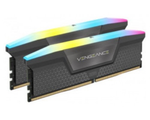 MEMORIA CORSAIR DDR5 16GB 2X8GB PC5600 VENGEANCE RGB CMH16GX5M2B5600Z40 (Espera 4 dias)