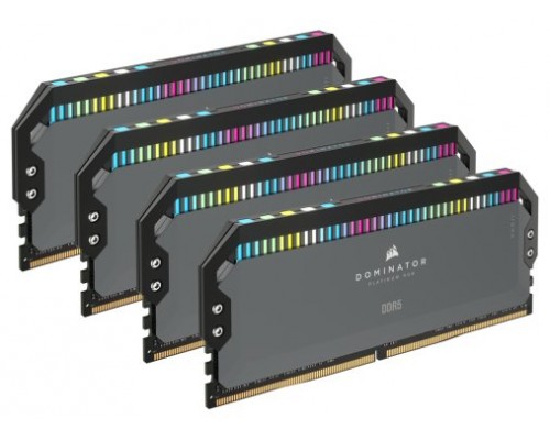 MEMORIA CORSAIR DDR5 64GB 4X16GB PC5600 DOMINATOR PLATINUM RGB CMT64GX5M4B5600Z36 (Espera 4 dias)