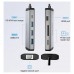 DOCKING STATION 8 PUERTOS USB-C HDMI/3xUSB-A/USB-C PD/RJ45/LECTOR GRIS VENTION (Espera 4 dias)
