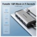 DOCKING STATION 8 PUERTOS USB-C HDMI/3xUSB-A/USB-C PD/RJ45/LECTOR GRIS VENTION (Espera 4 dias)