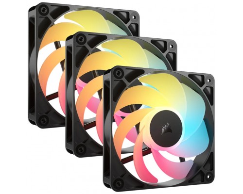 VENTILADOR AUXILIAR RS120R A-RGB 120MM BLACK TRIPLE PACK CORSAIR (Espera 4 dias)