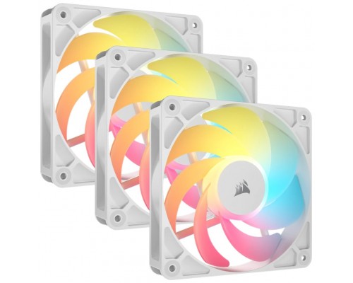 VENTILADOR AUXILIAR RS120R A-RGB 120MM WHITE TRIPLE PACK CORSAIR (Espera 4 dias)