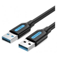 CABLE USB-A A USB-A M-M 2 M NEGRO VENTION (Espera 4 dias)
