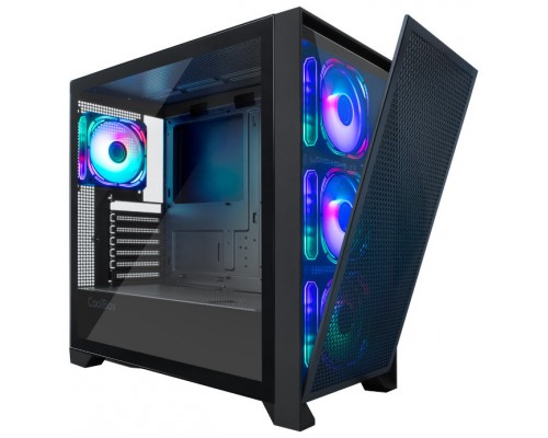 CAJA GAMING TORRE ATX GE2000 DUALVIEW ARGB NEGRO COOLBOX (Espera 4 dias)