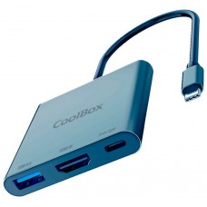 Coolbox MINIDOCK C31 USB-C 1PD100W/1USB-A/1HDMI 4K-SX4 Coolbox MINIDOCK C31 USB-C 1PD100W/1USB-A/1HDMI 4K