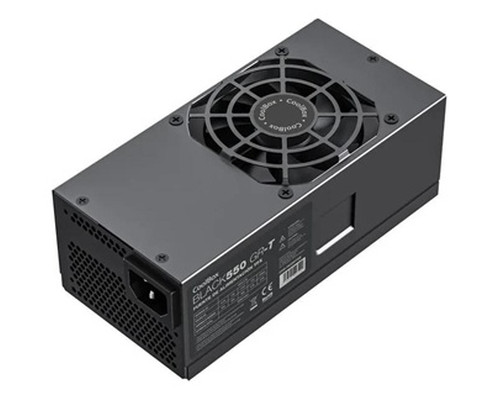 CoolBox Fuente Alimen.TFX BLACK550 GR-T 550W Negra-SX9 CoolBox Fuente Alimen.TFX BLACK550 GR-T 550W Negra
