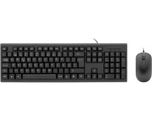 TECLADO Y MOUSE COOLBOX COLOR NEGRO RESISTENTE A