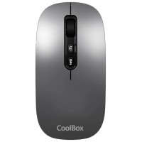 Coolbox Ratón W02-IA Inalámbrico RF+BT Gris-5SX Coolbox Ratón W02-IA Inalámbrico RF+BT Gris