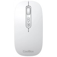 Coolbox Ratón W02-IA Inalámbrico RF+BT Blanco-5SX Coolbox Ratón W02-IA Inalámbrico RF+BT Blanco