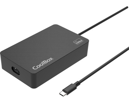 CoolBox Cargador Portátil GAN USB-C 100W-SX5 CoolBox Cargador Portátil GAN USB-C 100W