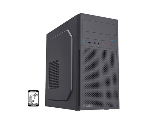 CAJA SEMITORRE/MICRO-ATX COOLBOX M680 500W USB-C NEGRA (Espera 4 dias)-SX14 CAJA SEMITORRE/MICRO-ATX COOLBOX M680 500W USB-C NEGRA (Espera 4 dias)