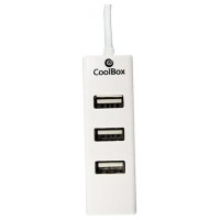 HUB 4 PUERTOS USB BLANCO COOLBOX (Espera 4 dias)