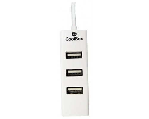 HUB 4 PUERTOS USB BLANCO COOLBOX (Espera 4 dias)