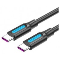 CABLE USB-C A USB-C 1 M NEGRO VENTION (Espera 4 dias)