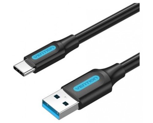 CABLE USB-A 3.0 A USB-C 2 M NEGRO VENTION (Espera 4 dias)
