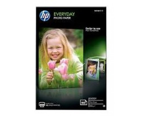 HP Papel Photo Glossy uso diario, 100 hojas, 10 x 15cm, 200gr