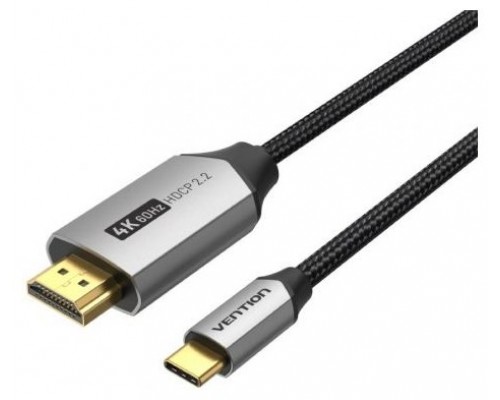 CONVERSOR USB-C A HDMI/M 4K 1 M NEGRO VENTION (Espera 4 dias)