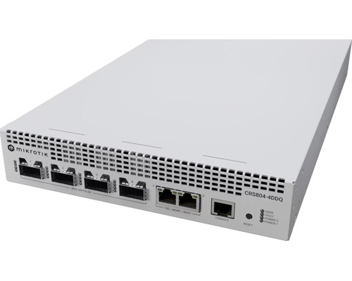 SWITCH MIKROTIK CRS804 DDQ 1U 400G-SX96 SWITCH MIKROTIK CRS804 DDQ 1U 400G