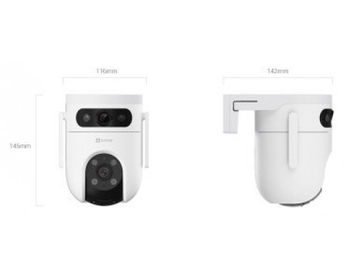 EZVIZ CAMARA VIGILANCIA H9C EXT LENTE DUAL 3K+3K VISION NOCT COLOR 360 WIFI WH