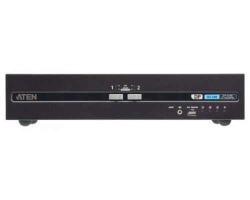 ATEN Switch KVM de seguridad avanzada DisplayPort dual display USB de 2 puertos con CAC (compatible con PSD PP v4.0) (Espera 4 dias)