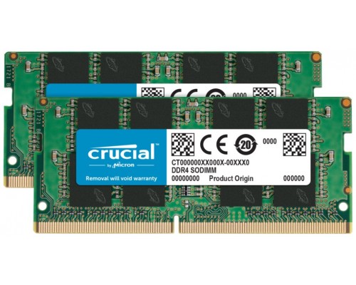 DDR4 SODIMM CRUCIAL 2 X 16GB 3200-SX23 DDR4 SODIMM CRUCIAL 2 X 16GB 3200
