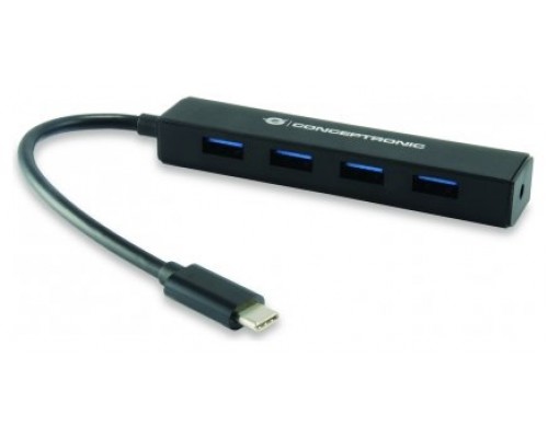 HUB USB  CONCEPTRONIC  USB-C A 4 PUERTOS TIPO A USB