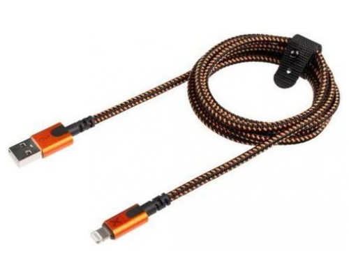 CABLE USB-A A LIGHTNING 1.5M NEGRO/NARANJA XTORM (Espera 4 dias)