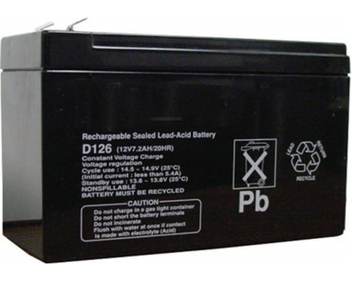 BOSCH INCENDIO (D126) BATERÍA RECARGABLE 12V, ALIMENTACIÓN AUXILIAR, LIBRE DE MANTENIMIENTO (Espera 4 dias)-SX12 BOSCH INCENDIO (D126) BATERÍA RECARGABLE 12V, ALIMENTACIÓN AUXILIAR, LIBRE DE MANTENIMIENTO (Espera 4 dias)