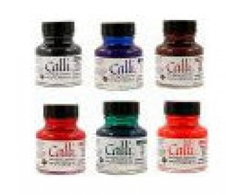 SET TINTA CALIGRAFÍA 6 COLORES SURTIDOS (6X 29,5ML) DALER ROWNEY D604300010 (Espera 4 dias)