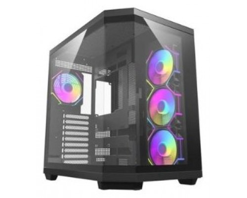 CAJA SEMITORRE ATX DQX80 RGB NEGRO DARKFLASH (Espera 4 dias)