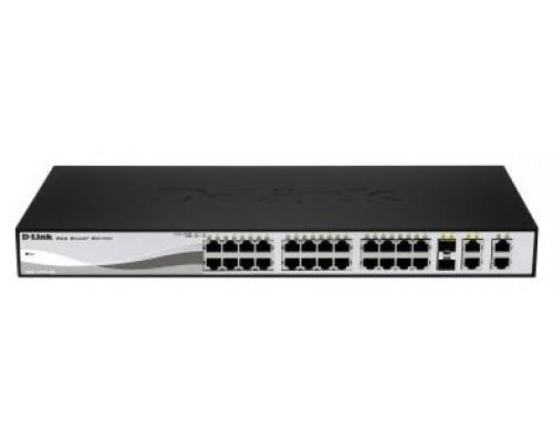 D-LINK SWITCH 24 PUERTOS 10/100 w/2 Combo 1000BaseT/SFP PoE (Espera 4 dias)