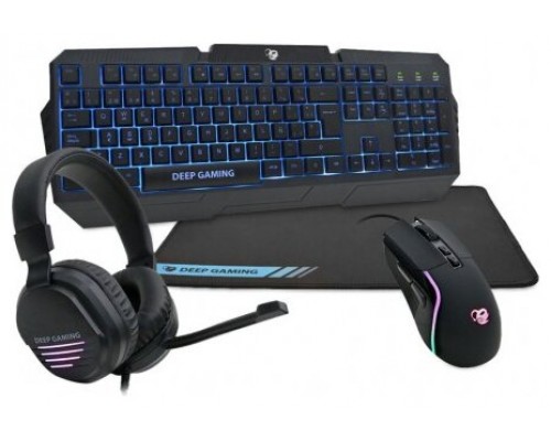 TECLADO KIT DEEPGAMING X-WING2 TECLADO RATON AURICULAR