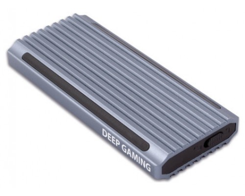 CAJA EXTERNA SSD M.2 NVMe RGB USB3.1 PLATA DEEPGAMING (Espera 4 dias)